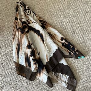 Beautiful cheetah leopard print scarf - cotton feel, 34x29inches